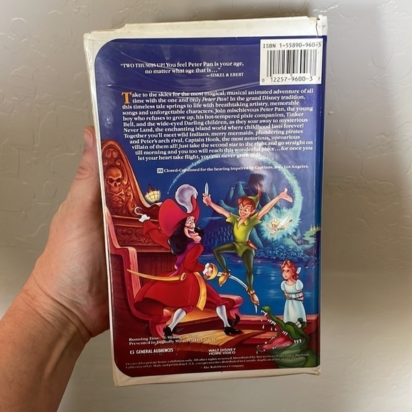 Disney The Classics Peter Pan VHS Tape Vintage Collectable. - Picture 4 of 10